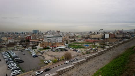 erbil kurdistan iraq panorama desde la antigua ciudadela - panorama