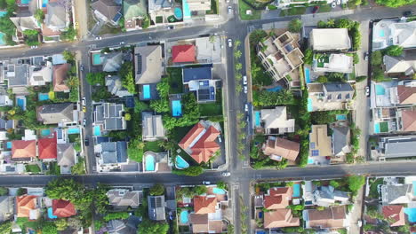 suburb life from a bird's eye view