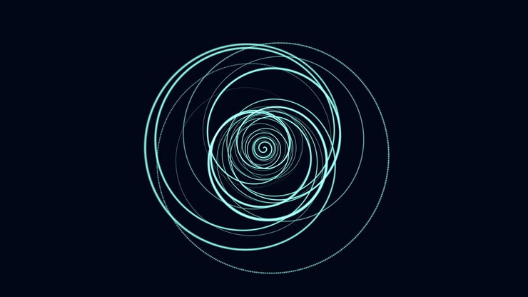 The mesmerizing blue spiral a hypnotic vortex of light