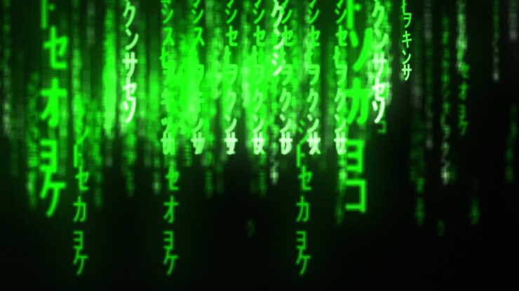 Matrix - BTC Binary Code Zoom Particle Playground