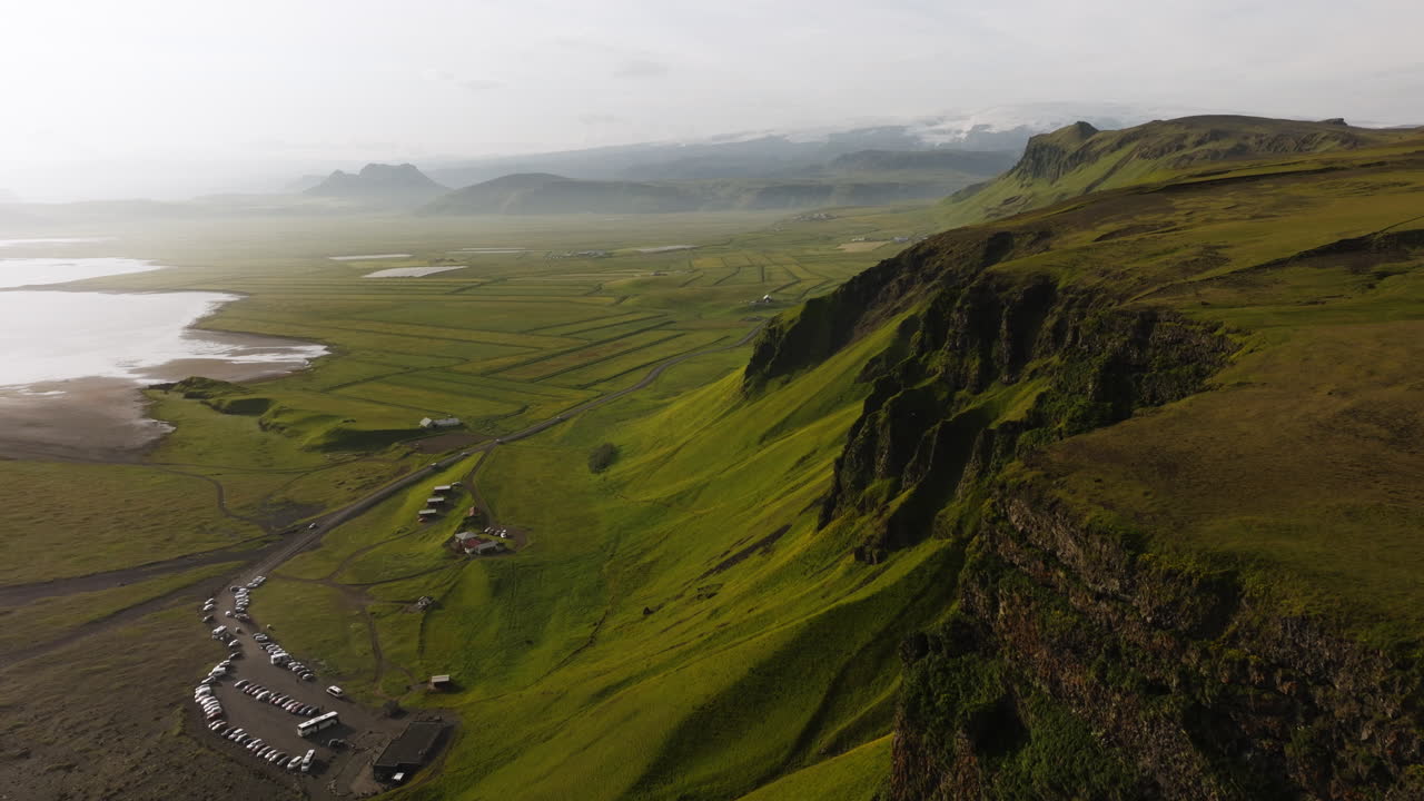 Icelandic Coastal Landscape with Dramatic Cliffs