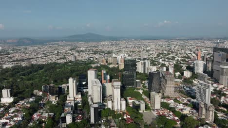 aerial view of mexico city skyline