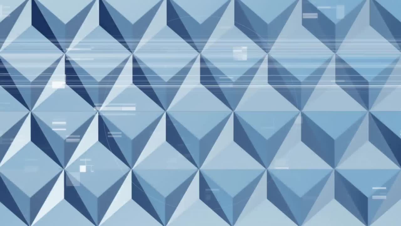 3d 삼각형과 규칙적인 폭발 원은 반면 사각형은 배경 땅에  ⁇ 거리고 있습니다.