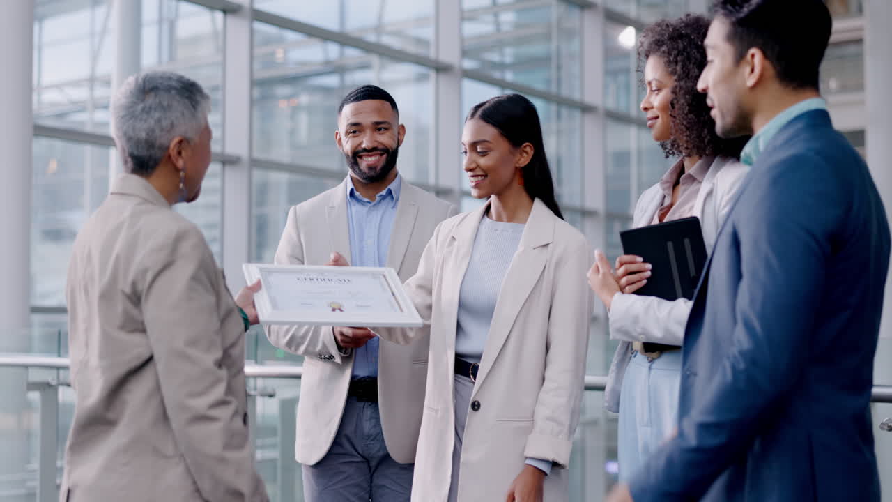 Business people, certificate