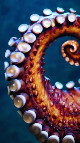 close-up of an octopus tentacle