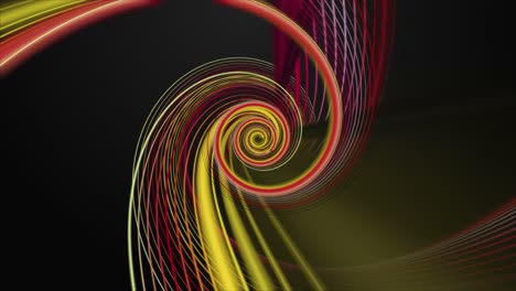 animación futurista con objeto de onda de rayas en cámara lenta, 4096x2304 bucle 4k