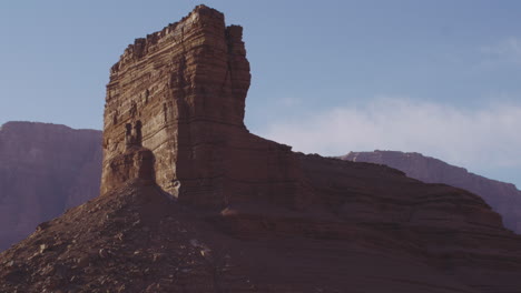 Natural-rock-formation-of-Marble-Canyon,-Arizona-as-light-fades-at-dusk