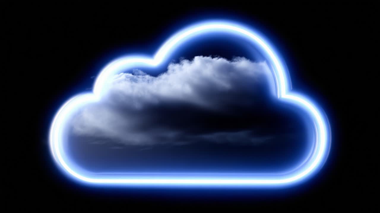 Illuminated Cloud Structure Featuring Dramatic Stormy Skies and Ethereal Lighting Effects, Captured in Two Distinct Frames Highlighting Atmospheric Beauty