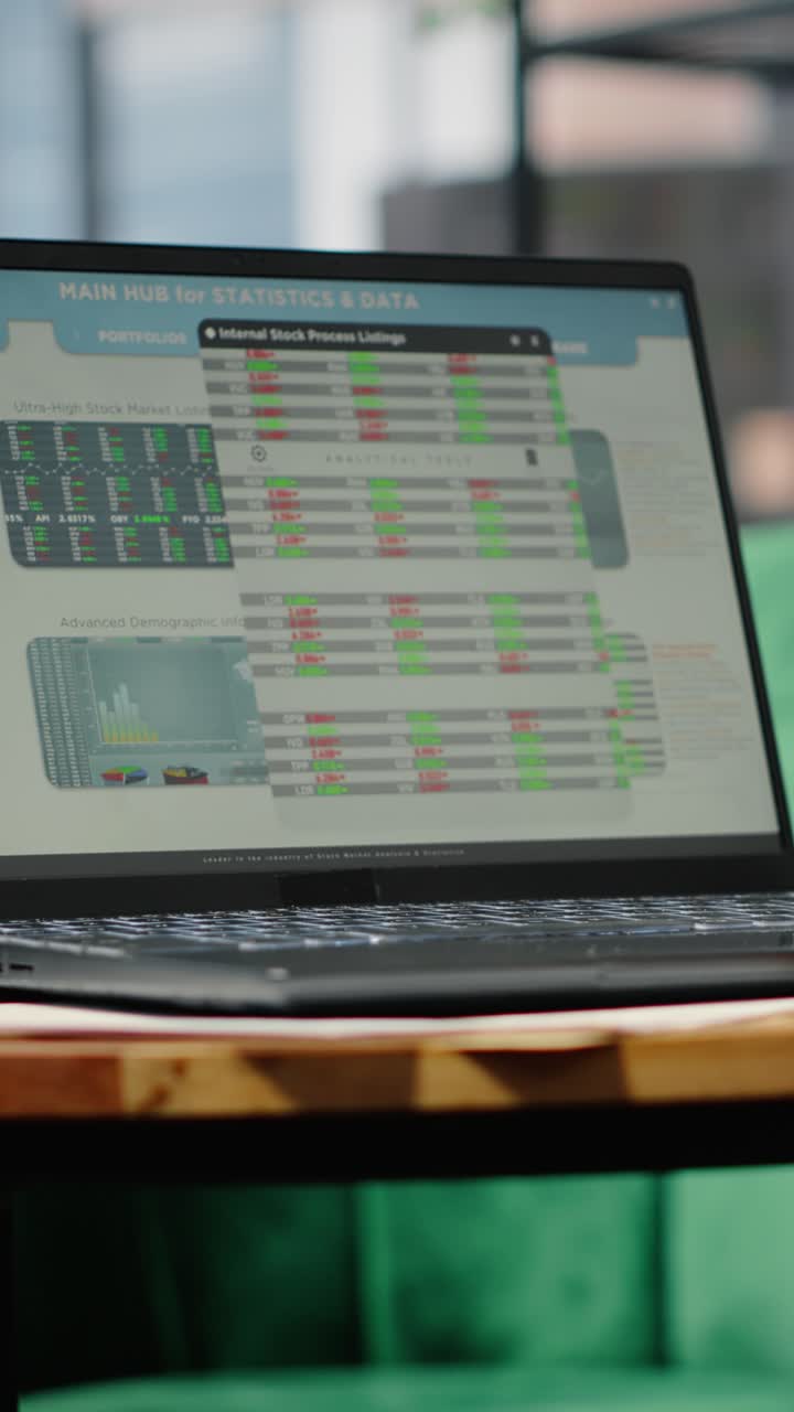 Vertical Video Modern work environment in a stylish skyscraper downtown building
