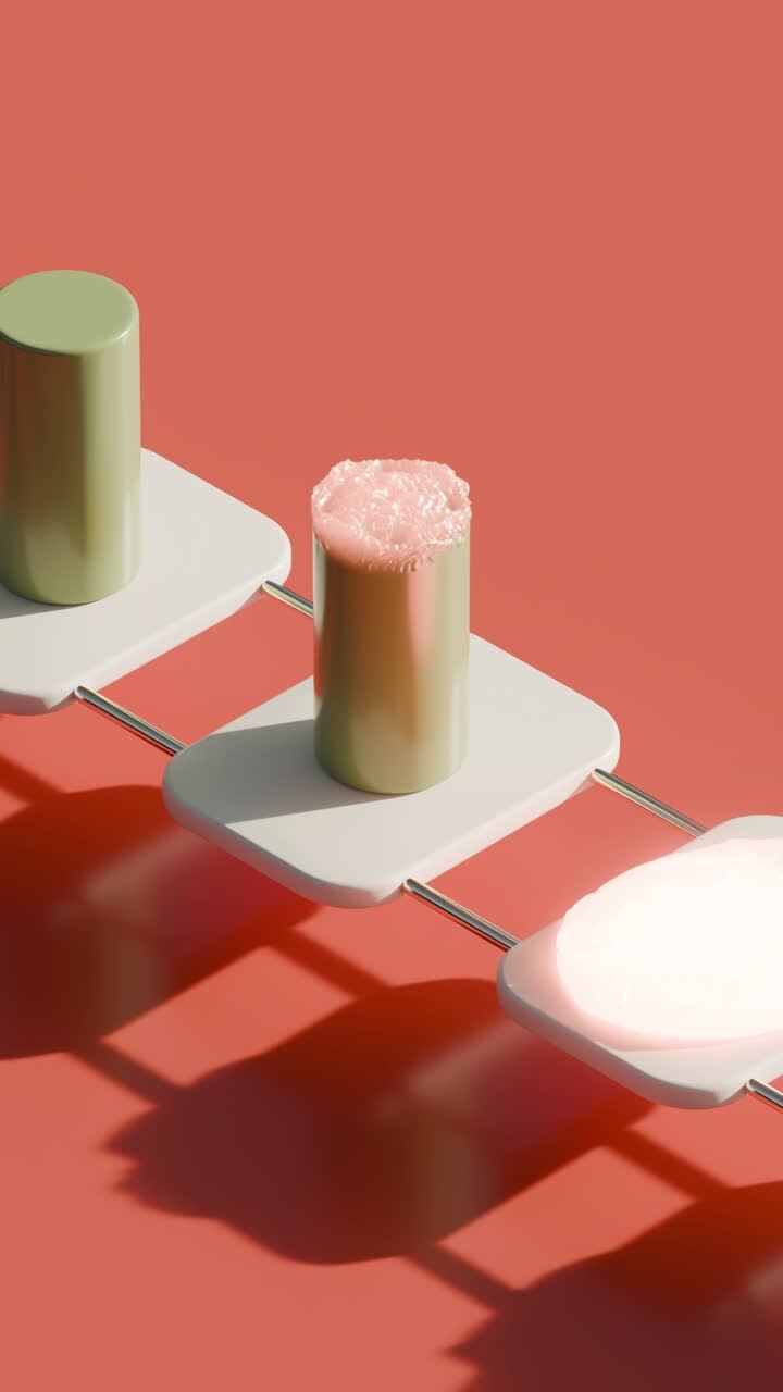 Abstract Geometric Shapes on Platforms