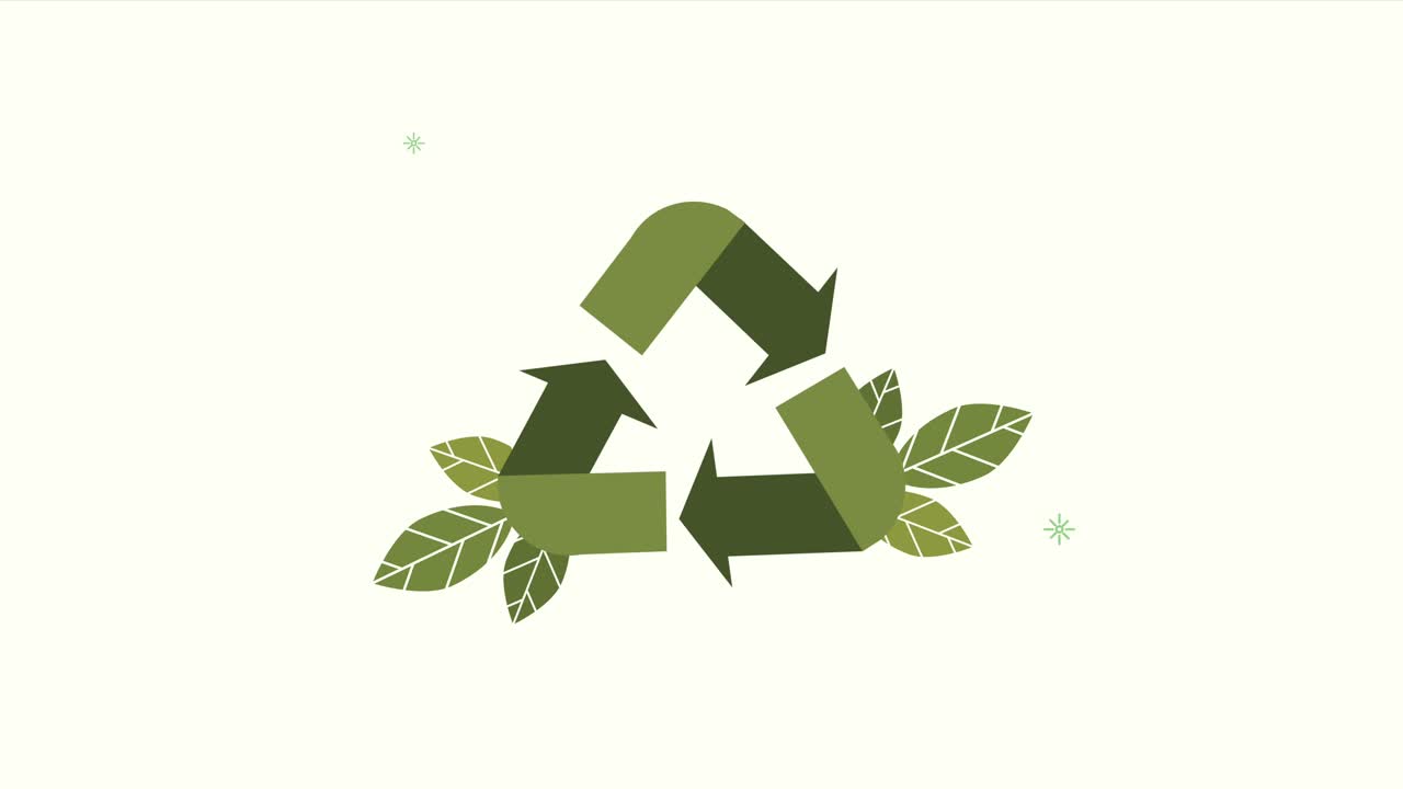 emblema de calidad orgánica y natural con flechas de reciclaje