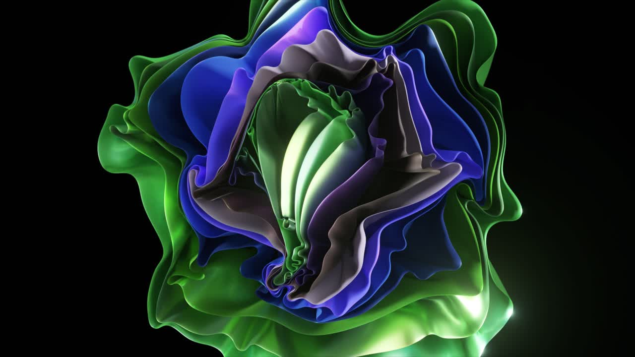 Abstract Colorful Fluid Design