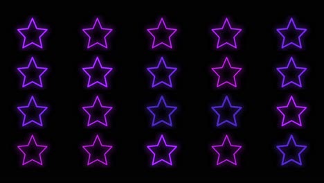 stars pattern with pulsing neon purple light 10