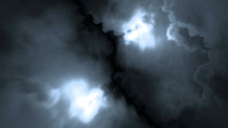 Sfondo in loop con tempesta di fulmini.