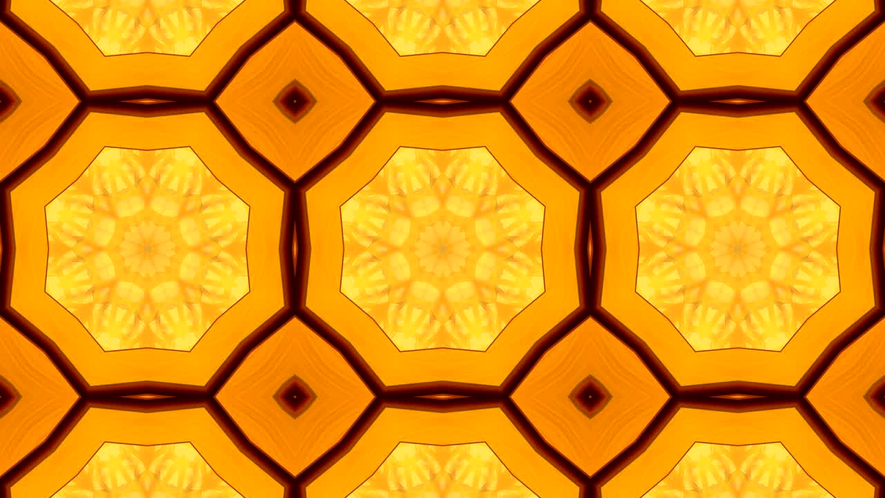 Looped abstract neon kaleidoscope or manadala.