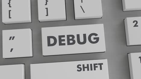 debug-taste auf der tastatur drücken