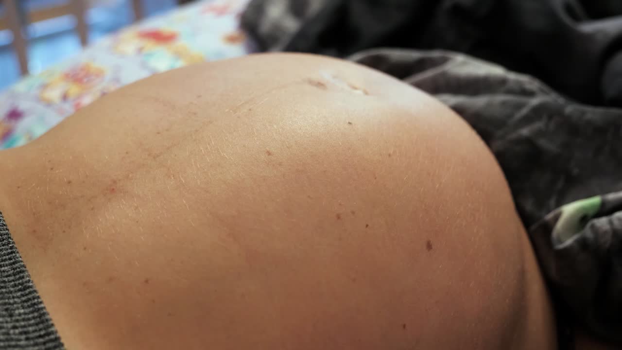 Pregnant Belly Close-Up