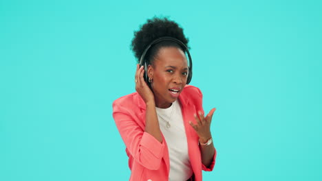 Music,-dance-and-black-woman-with-headphones