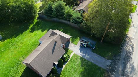 Aerial-drone-view-of-residential-construction-site