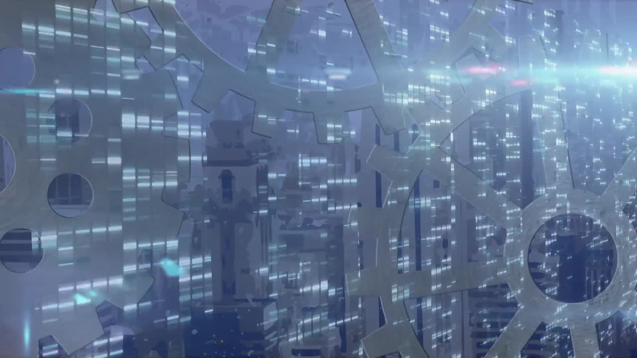 데이터 처리 및 연결 네트워크와 함께  ⁇ 의 애니메이션