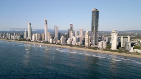 surfers paradise beach aerial gold coast queensland australia también conocido como surfers paradise