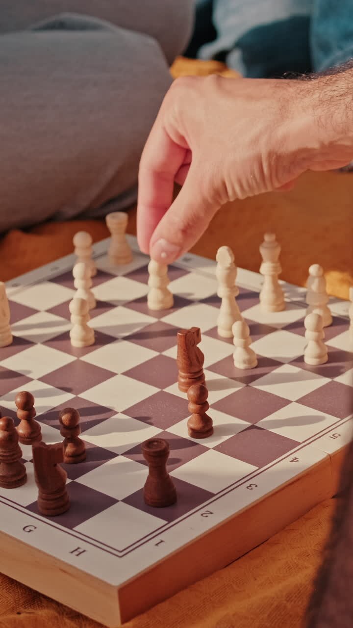 Friends Playing Chess outdoors
