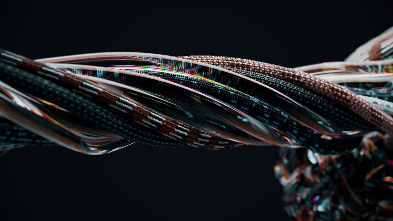 Abstract Twisted Glass Ropes