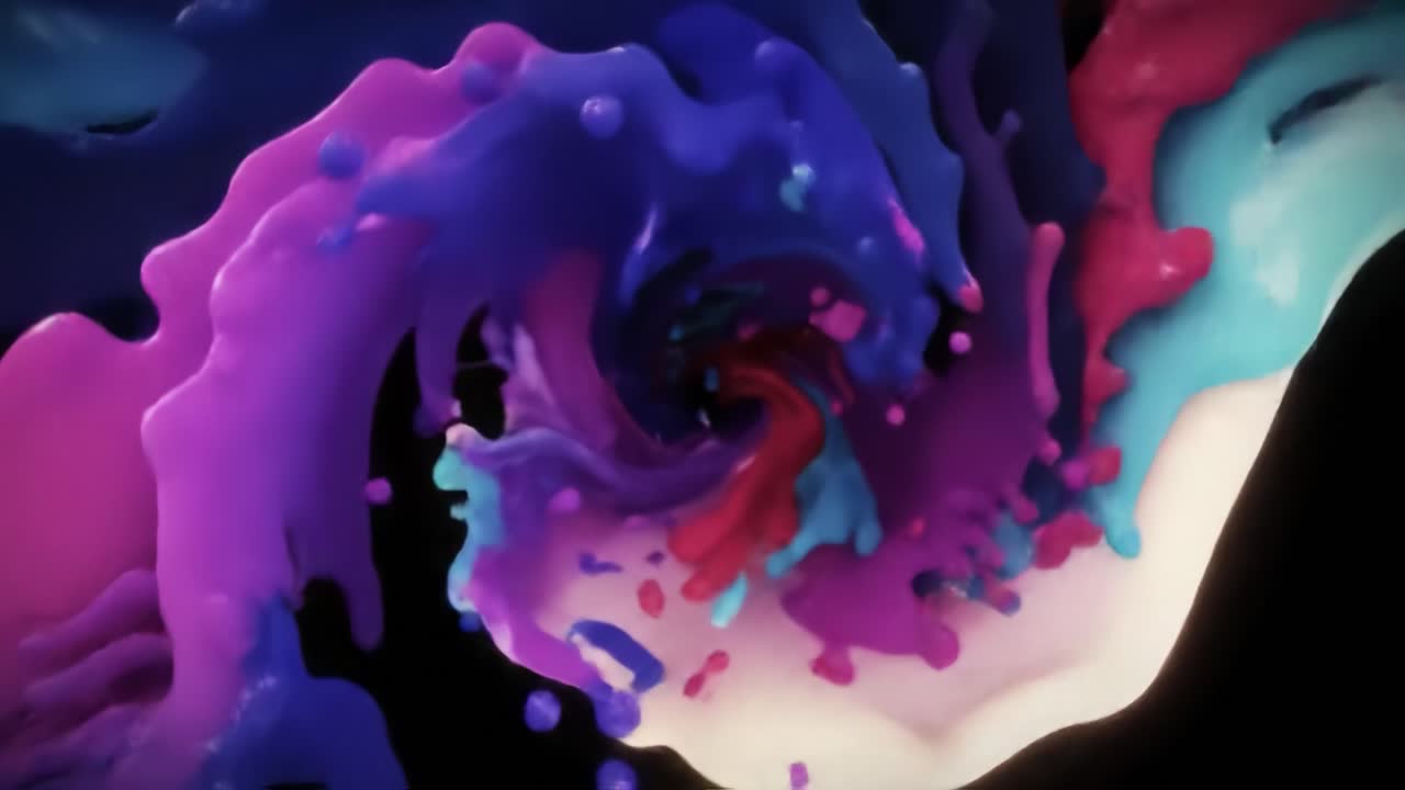 Colorful Paint Splash in Motion