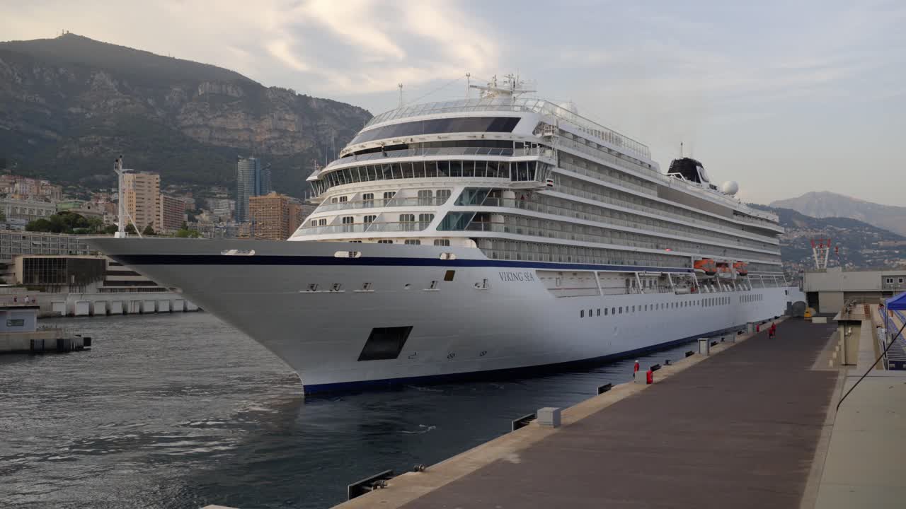 Viking Sea Cruise Ship in Monaco Harbor