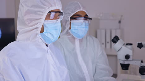 scientist team in laboratory