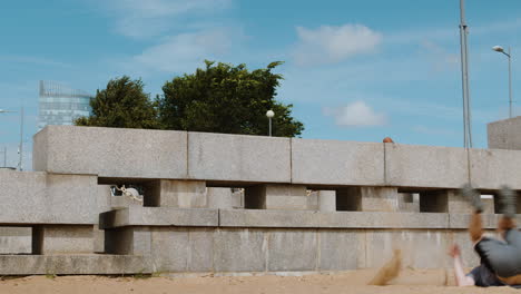 man doing parkour