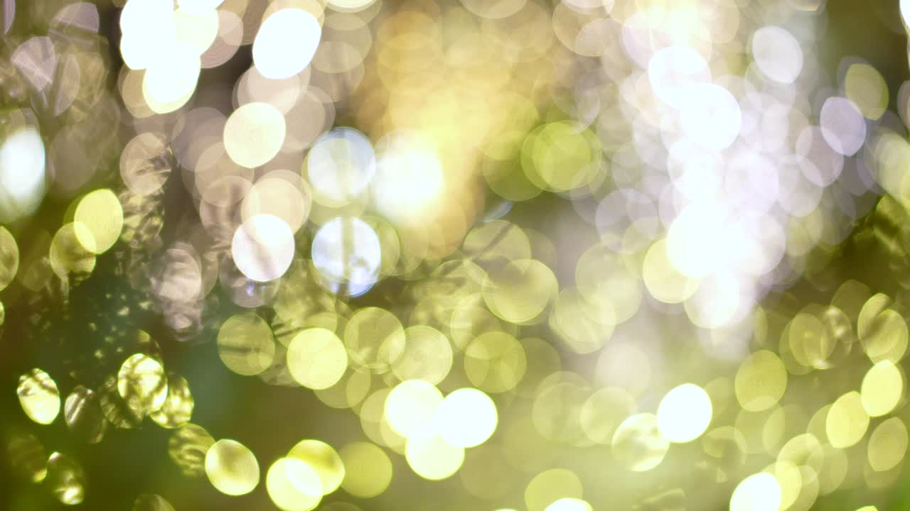 iluminaciones de la ciudad capturadas fuera de foco