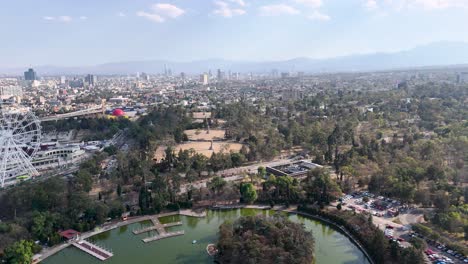 Drohnenaufnahme-Von-Wassertanks-In-Chapultepec-In-Mexiko-Stadt