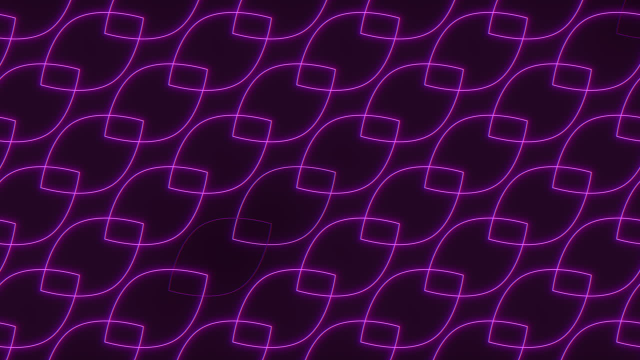 Purple summer leafs pattern with neon light