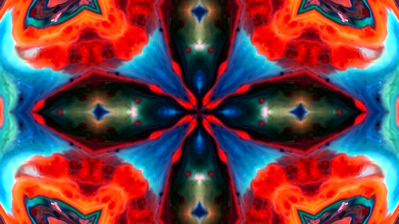 movimiento de fondo de caleidoscopio de explosión decorativa