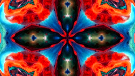 decorative blasting kaleidoscope background movement