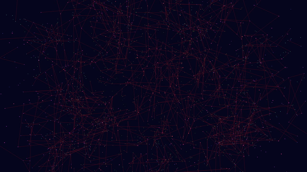 Striking black and red network pattern