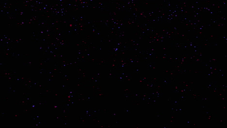 confeti de arco iris digital volando en el cielo nocturno