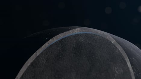 3d animation of the moon's cross section showing ice below the surface