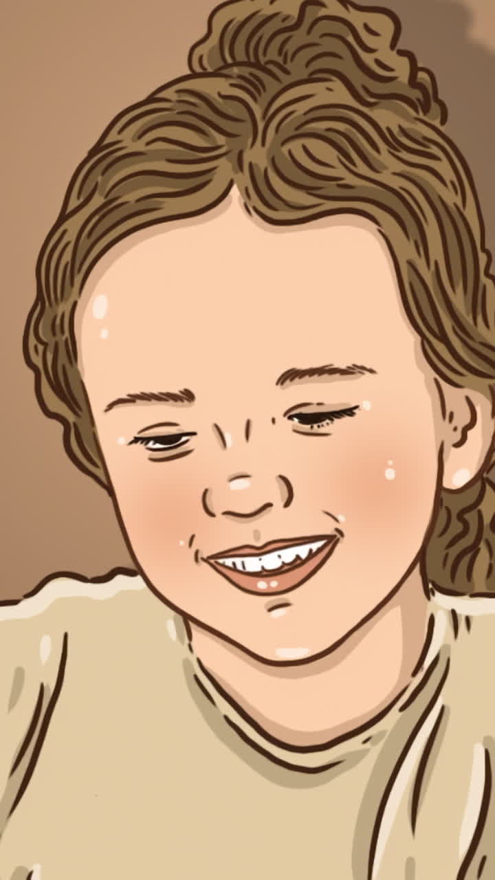 retrato de una chica sonriente