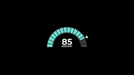 Kreisdiagramm-0-Bis-85-%-Prozent-Infografiken-Laden-Kreisring-Oder-Übertragung,-Animation-Mit-Alphakanal-Herunterladen.