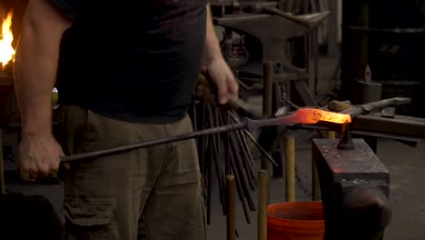 blacksmith metal forging in 4k