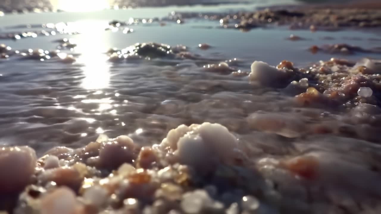 Discovering the Beauty of Tranquil Waters at Sunset Along the Shore