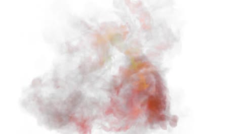 polvo de humo de colores explosión de partículas de tinta fluida partículas de movimiento