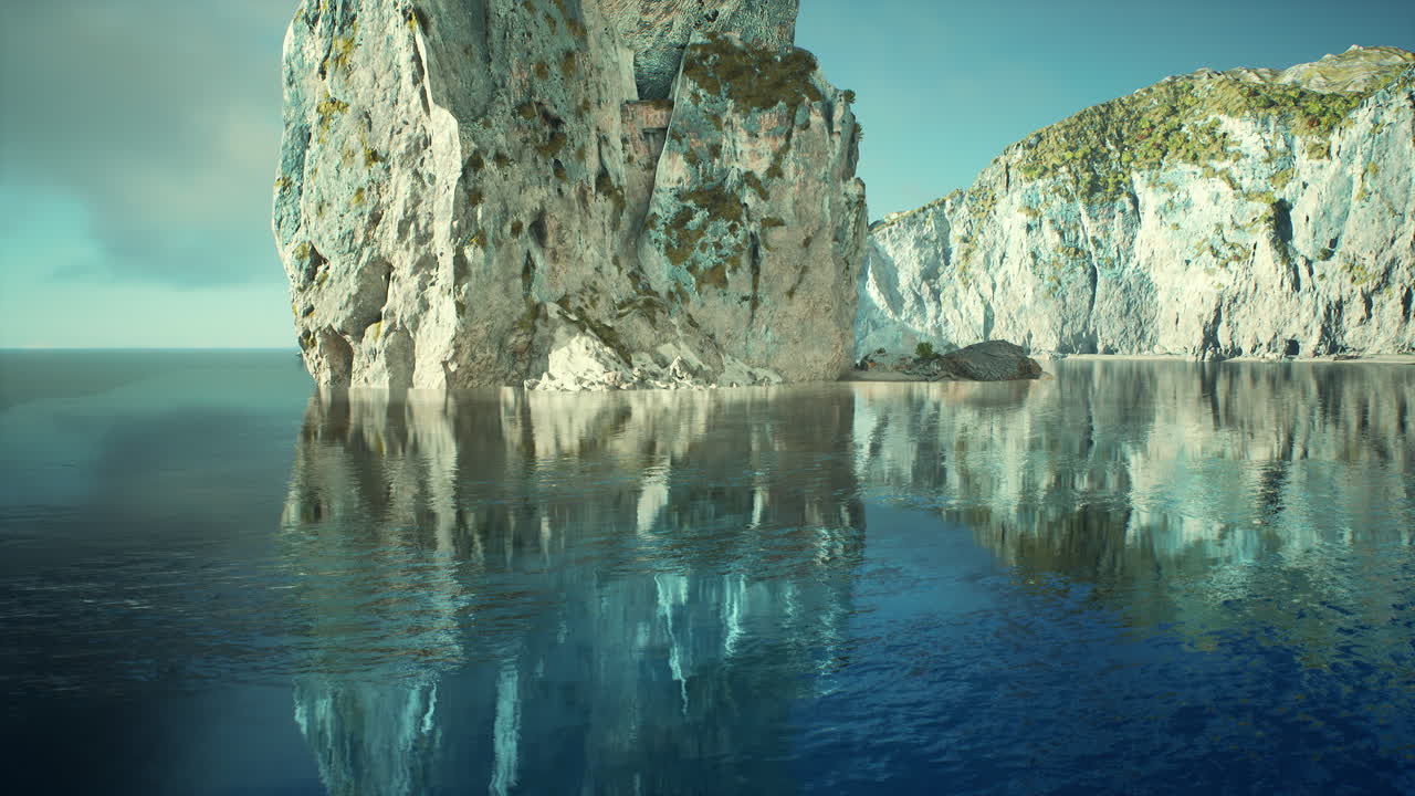 바다 와 바위 가 있는 해안선