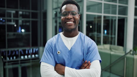 portrait of a smiling doctor