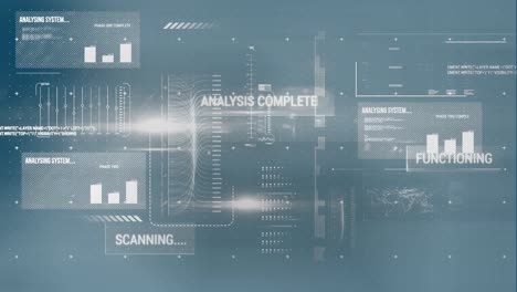 Animation-of-data-processing-over-blurred-background