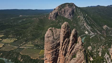 mallos rise dramatically reaching heights of over 300 meters, spanish landmark