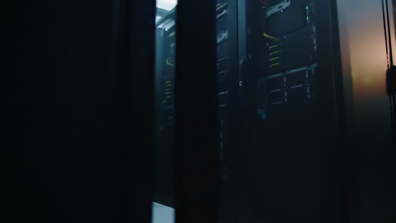 Modern Data Center Interior | Premium Stock Video Footage