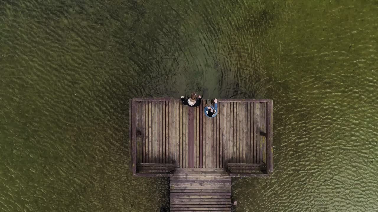 Best friends spend time at the beach